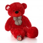 Huge 6 Feet Red Bow Teddy Bear Soft Toy 180 cm